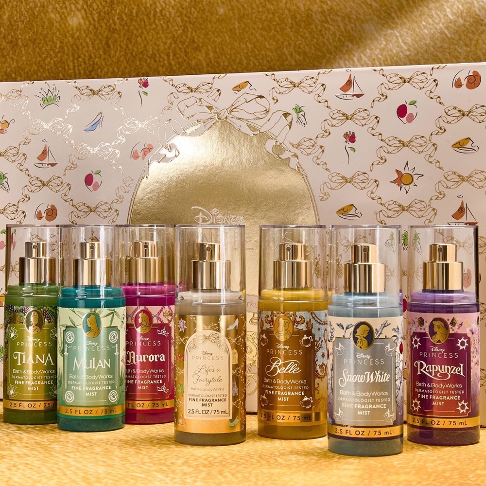 Bath and Body Works Disney Princess 7-piece Mini Fine Fragrance Mist Sampler - Picture 17 of 17